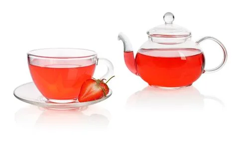 Strawberry tea Stock Photos