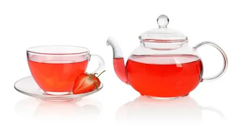 Strawberry tea Stock Photos