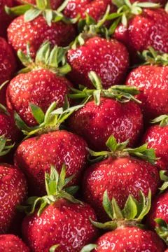 Strawberry texture closeup Stock Photos