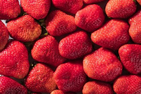Strawberry texture closeup Stock-Fotos