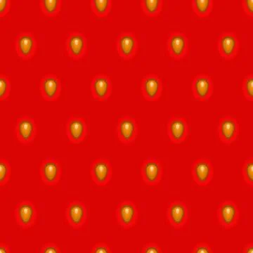 Strawberry texture seamless background. Fruit strawberry pattern with seeds.. 스톡 일러스트