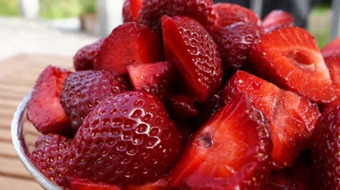 Strawberry - Tracking - far Stock Footage 26220411