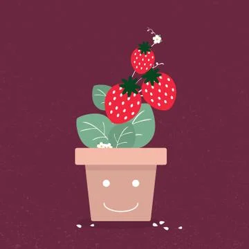 Strawberry tree Stock Illustration