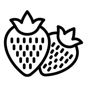 Strawberry Vector Icon Design Illustration Stock Illustration