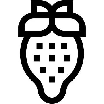 Strawberry Vector Icon Design Illustration Stock Illustration