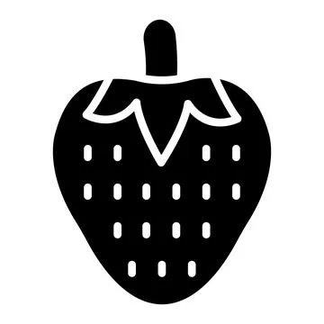 Strawberry Vector Icon Design Illustration Illustrazione stock