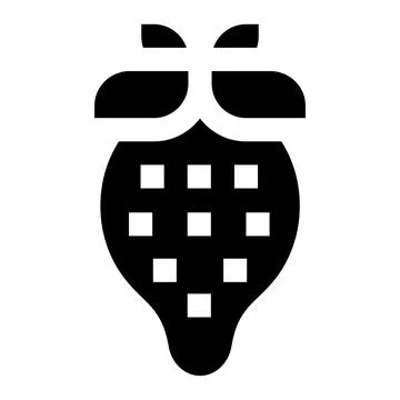 Strawberry Vector Icon Design Illustration Stock Illustration