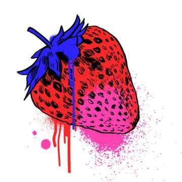 Strawberry vector illustration Stock Illustration