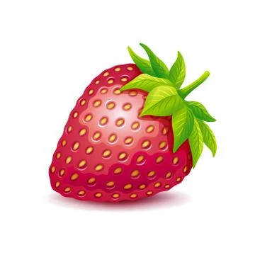Strawberry vector logo. Stock Illustration