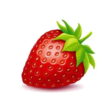Strawberry vector logo. Stock Illustration