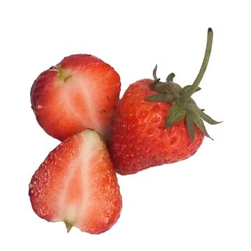 Strawberry on white background 2 Stock Photos