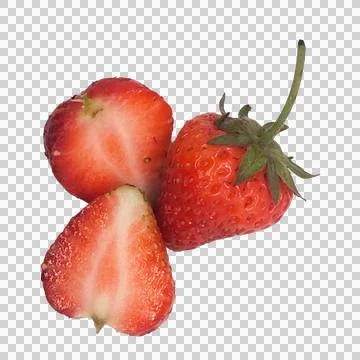 Strawberry on white background 2 Stock Photos