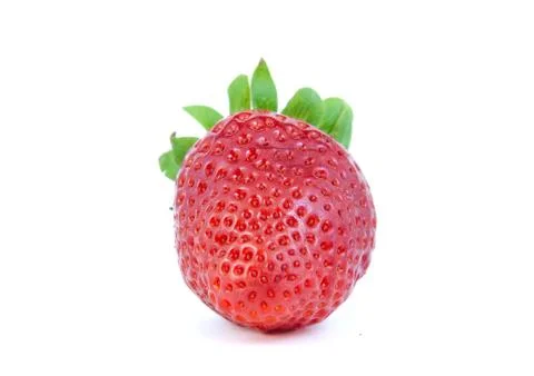 Strawberry on white background. Stock Photos