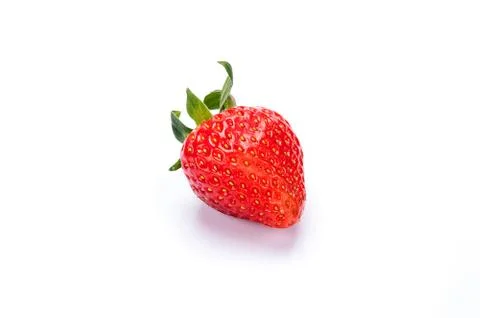 Strawberry on white background Stock Photos