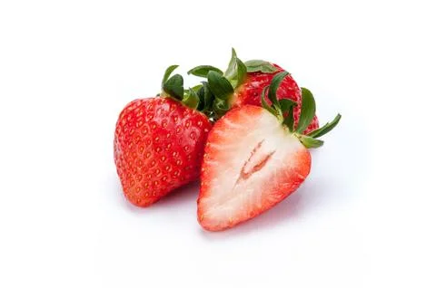 Strawberry on white background Stock Photos
