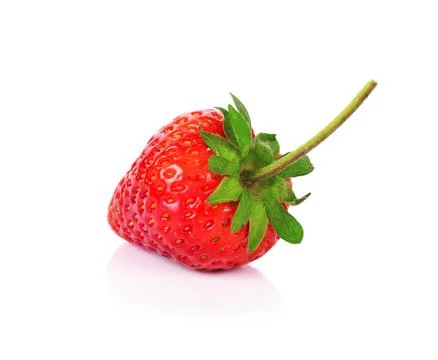 Strawberry on white background Stock Photos