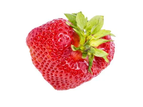 Strawberry on white background Stock Photos