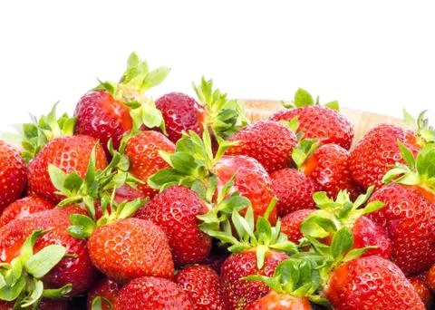 Strawberry on white background Stock Photos