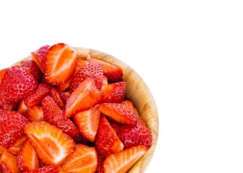 Strawberry on white background Stock Photos