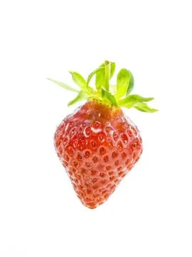Strawberry on white background Stock Photos