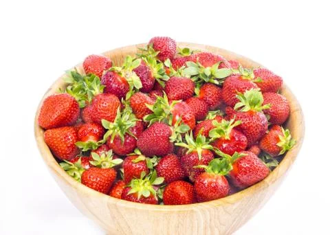 Strawberry on white background Stock Photos
