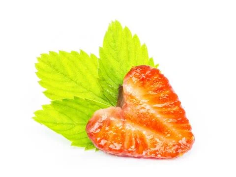 Strawberry on white background Stock Photos