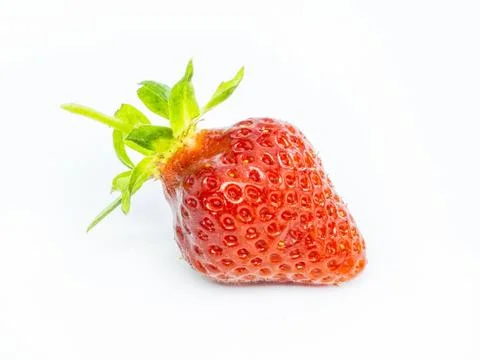 Strawberry on white background Stock Photos