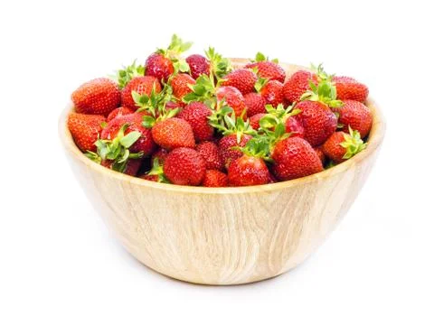 Strawberry on white background Stock Photos