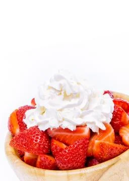 Strawberry on white background Stock Photos