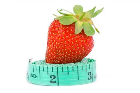 Strawberry on white background Stock Photos
