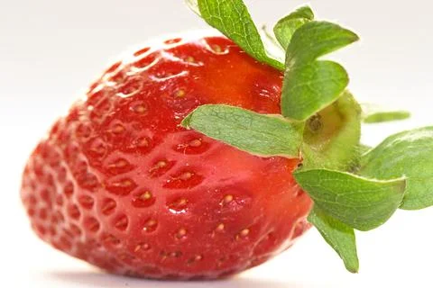 Strawberry on white background Stock Photos