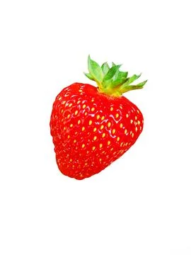 Strawberry on white background Stock Photos