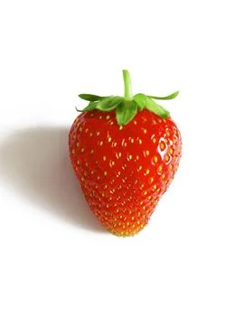 Strawberry on white background Stock Photos