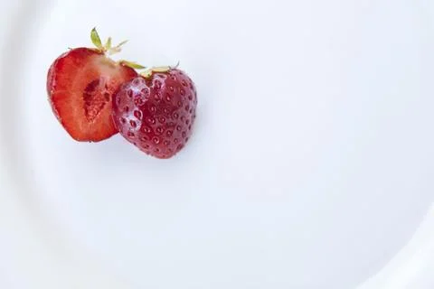Strawberry on white background Stock Photos