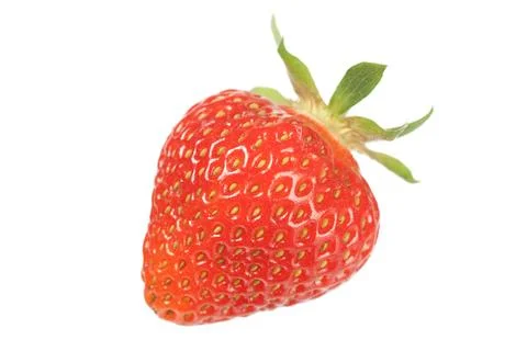 Strawberry on white Stock Photos