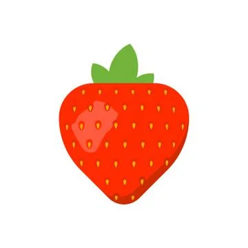 Strawberryisolated on white background. Vector illustration. EPS Stock Illustration