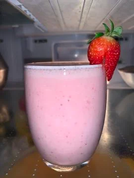 Strawbery shake smoothie Foto stock