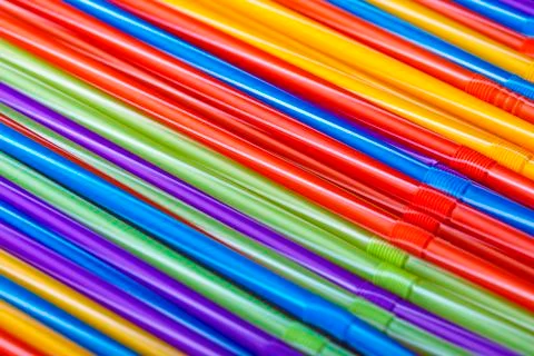 Straws for drinks Stock Photos