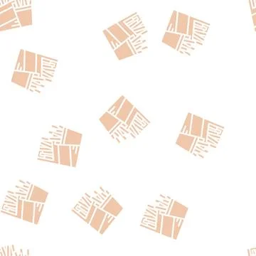 Straws snack glyph vector seamless pattern Stock Illustration