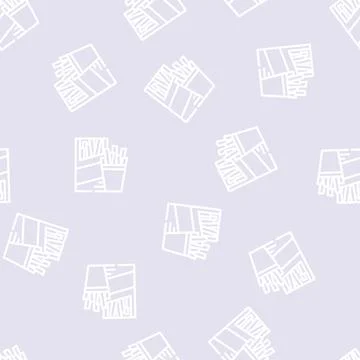 Straws snack line vector seamless pattern イラスト素材