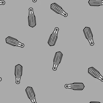 Straws titanium ultralight vector seamless pattern Stock Illustration