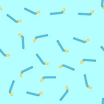 Straws titanium ultralight vector seamless pattern Stock Illustration