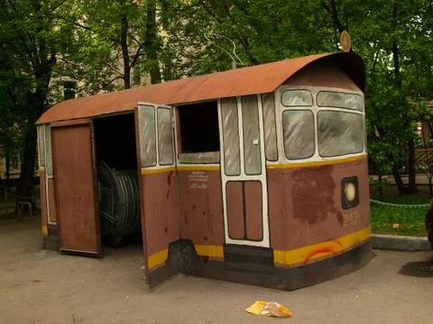 Strayed tramway Stock Photos