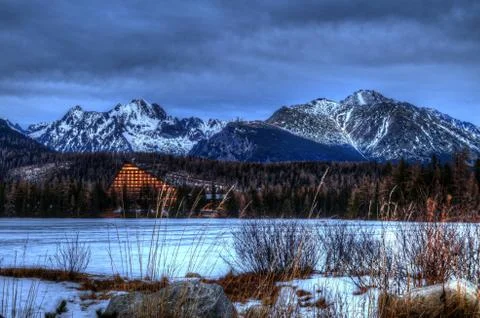 Štrba lake Stock Photos
