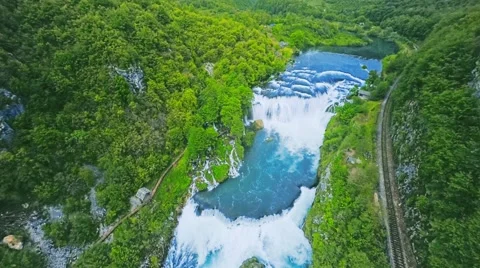 Strbacki buk aerial Stock Footage 65266748