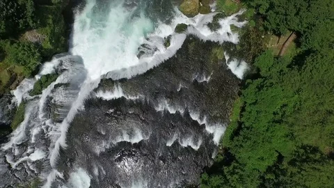 "Strbacki BuK" Waterfall Aerial Video stock 72572232