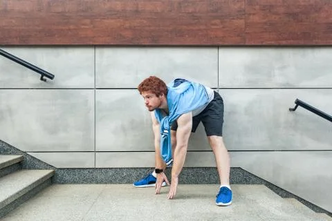 Streaching. Urban Foto stock