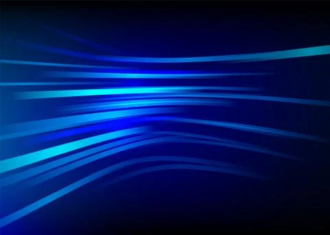 Streak speed, blue line vector background. Motion effect Ilustração Stock