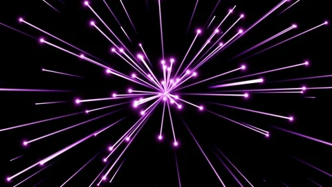 Streaking Flare Particles Exploding out of Center Seamless Loop Purple 動画素材 77583114