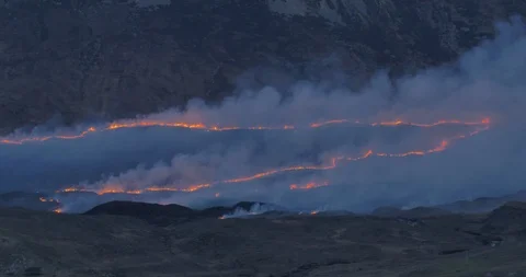 Streaks of fire Stock Footage 108724068